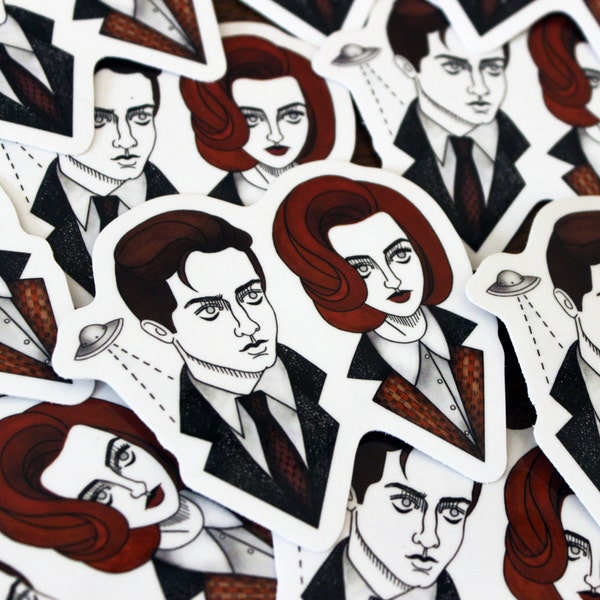 Mulder y Scully vinilo