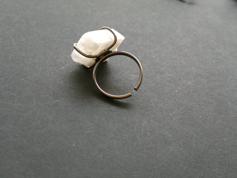 Moonstone Ring Moonstone Jewelry Blue Moonstone Ring Stone Ring Gemstone Ring Gemstone Jewelry Adjusable Ring Black Ring Rainbow Moonstone