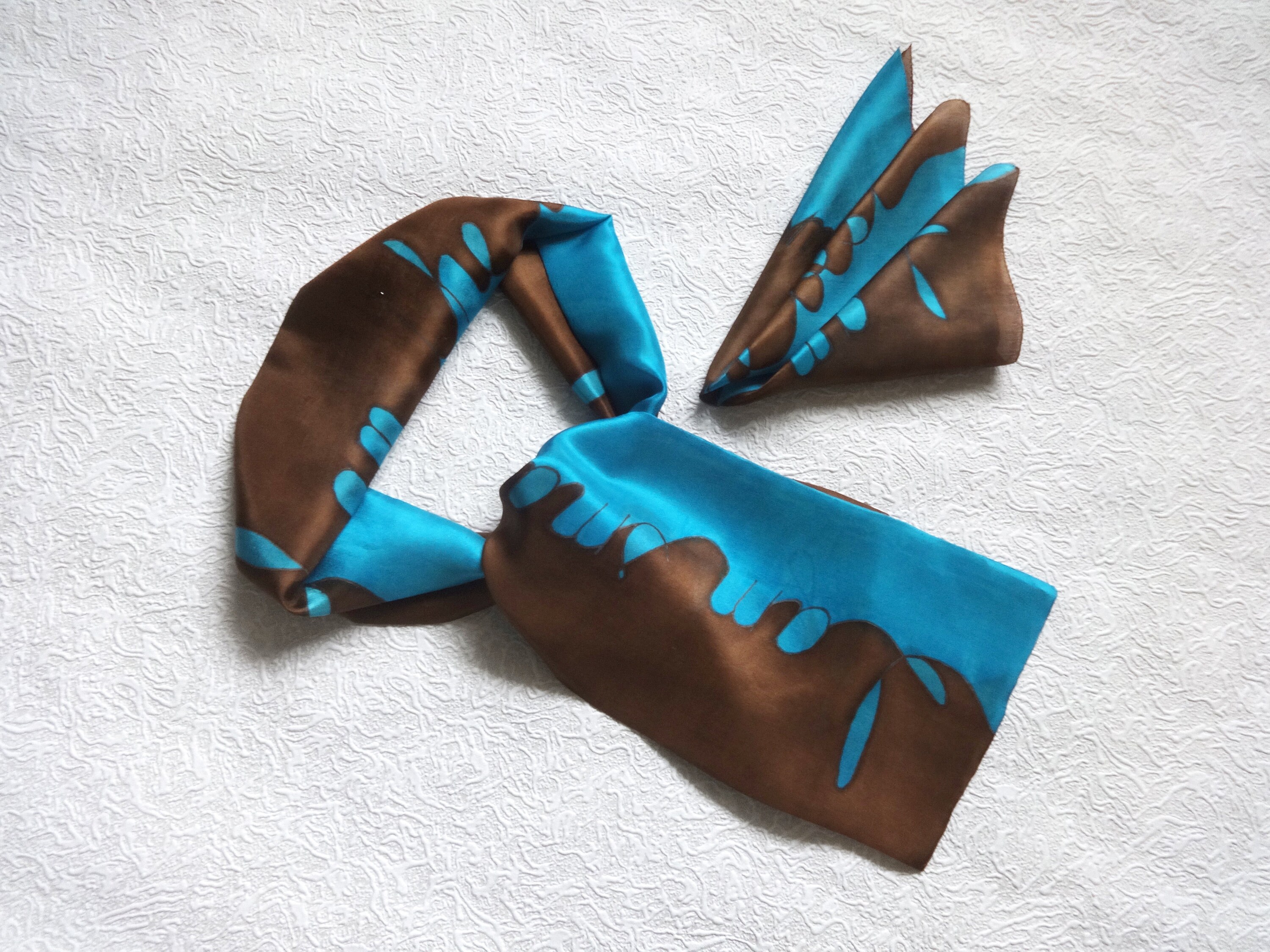 Custom Mens Silk Ascot Scarf and Pocket Square Matching Set Etsy