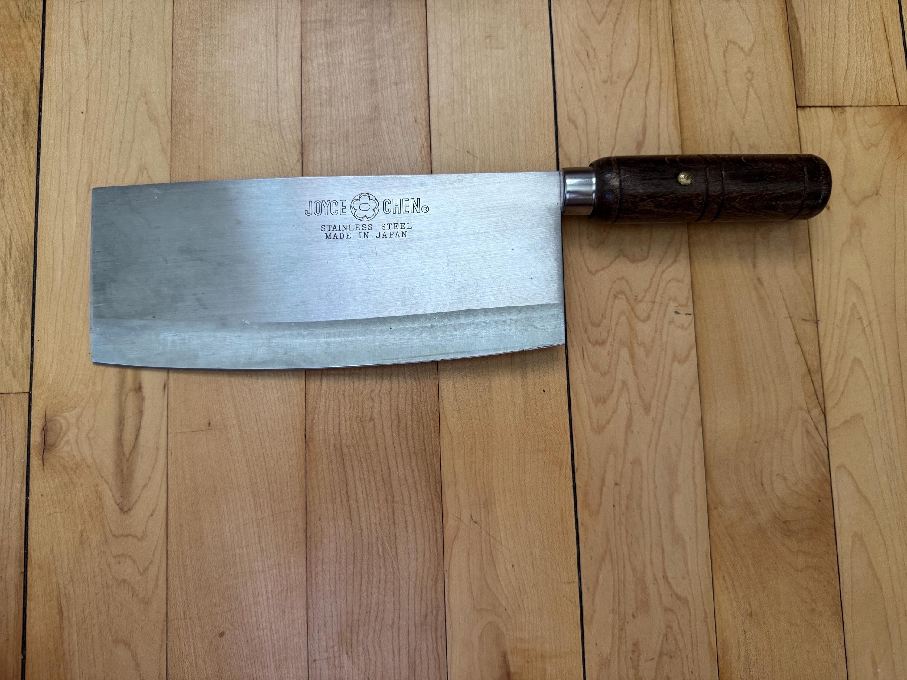 Vintage Joyce Chen Cleaver Stainless Steel 8