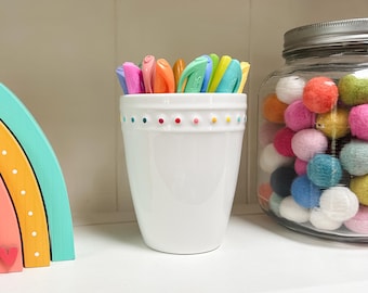 Rainbow Polka Dot MUG
