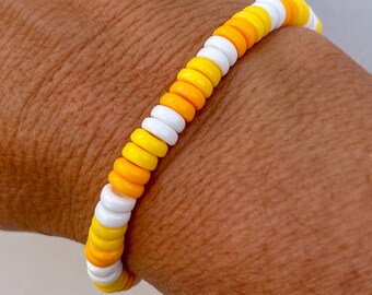 PRE-SALE Jolly Beads bracelet - Candy Corn - HALLOWEEN bracelet