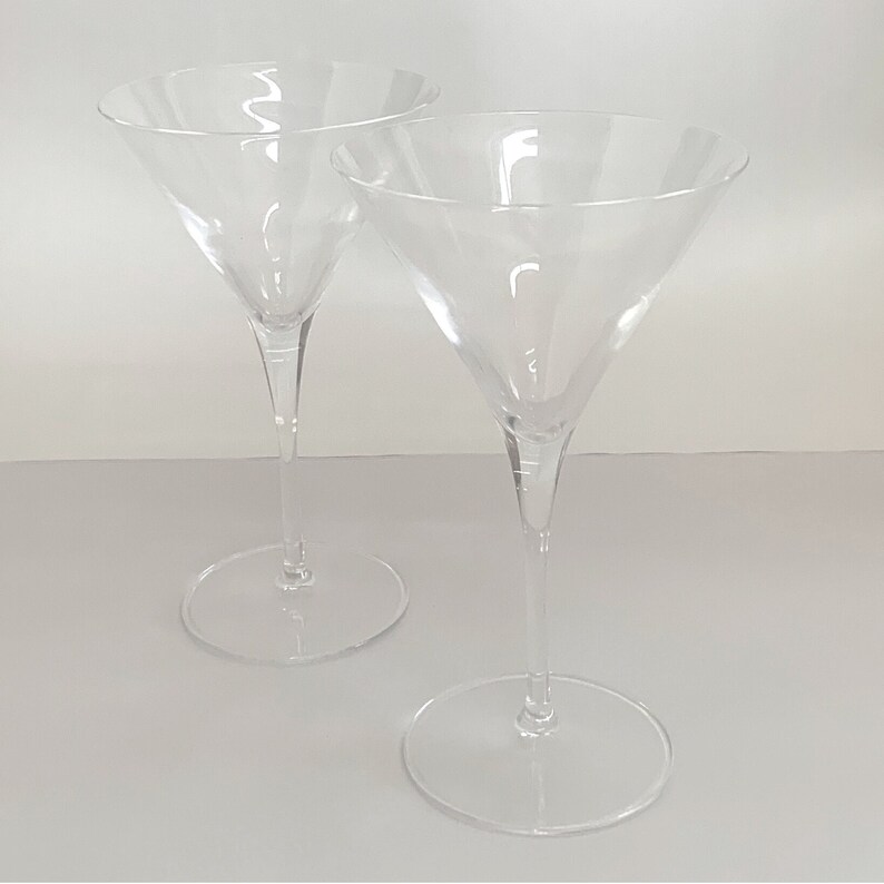 Luigi Bormioli Crystal Martini Glasses Martinis for Two Etsy