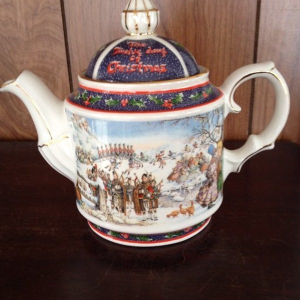Christmas Teapot Etsy