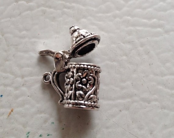 OCTOBERFEST BEER STEIN Charm Tibetan Silver