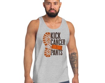 Kick Leukemia in the Pants!  Tank Top, Men's, Women's, Survivor, Cancer Survivor, Gift