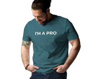 Pro-Crastinator Organic Cotton Tee: Funny ADHD Dad Joke Shirt