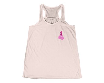 Breast Cancer Fighter Boxer Hero Tank Tee, Cancer Fighter Shirt, Cancer Support, Breast Cancer Awareness, Breast Cancer Gift, Kick Cancer