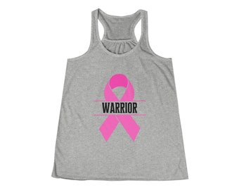 Breast Cancer Warrior Hero Tank Tee, Cancer Fighter Shirt, Support, Breast Cancer Awareness, Breast Cancer Gift, Breast Cancer Fighter