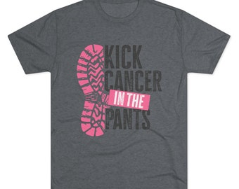 Triblend Men's Breast Cancer Support Tee, Breast Cancer Awareness Shirt, Breast Cancer Warrior, Supporter, Breast Cancer Team