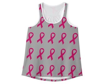 Breast Cancer Awareness Tank Top: Pink Ribbon Warrior