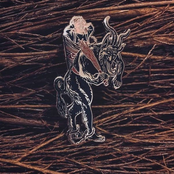 Krampus Enamel Pin