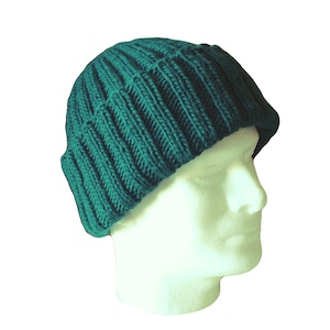 Green wool watchcap VERY WARM, great gift for any man