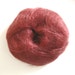 Mohair and silk yarn, reddish brown, French yarn destash, rusty brown, discontinued, ultra soft, natural fiber, cinnamon color, luxury yarn