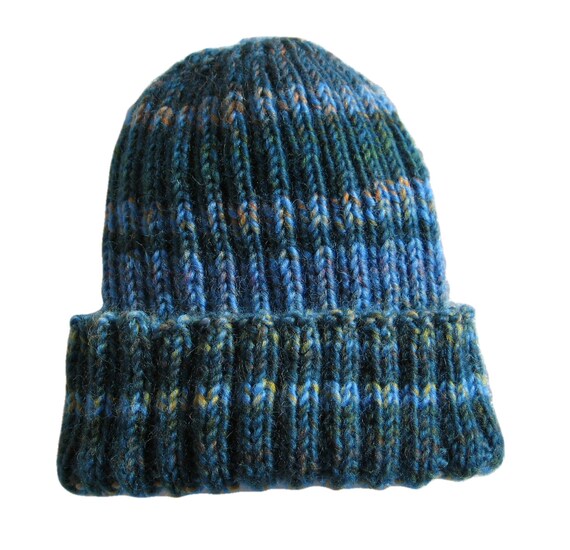 blue wool hat