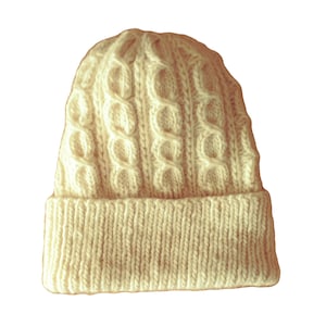 Ecru Beanie - Etsy