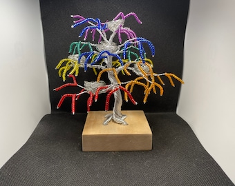 Rainbow Dice Holder Wire Tree