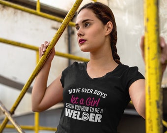 Chemise de soudage pour fille Move Over T-shirt Let a Girl