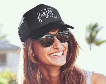 40 AF | 40th Birthday Hat | Womens / Ladies | 40 year old | Trucker Hat