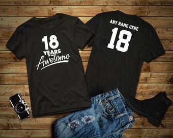 18 year old birthday shirts