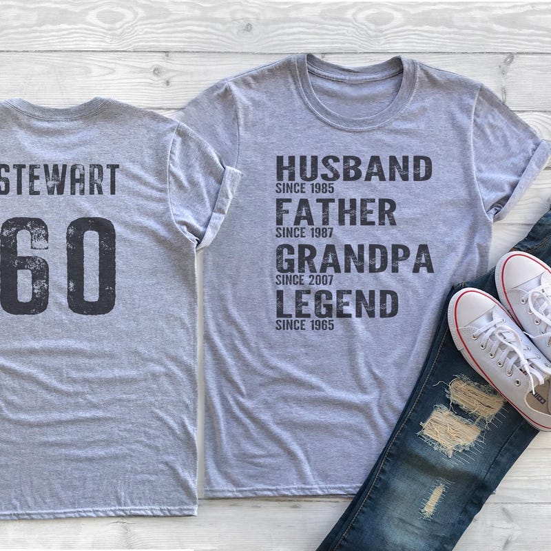Dad 60th Day Shirt Custom - Etsy