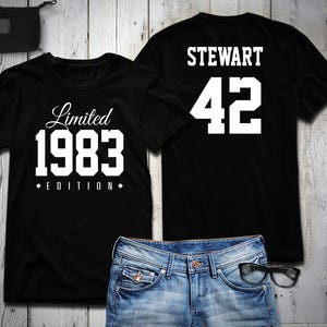 42 Geburtstag Shirt 1983 Limited Edition 42 Jahre altes Hemd, limitierte Auflage 42 Jahre alt, 42 Geburtstag Party T-Shirt personalisiert