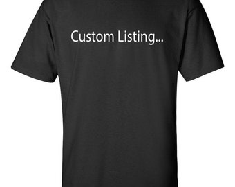 This is a custom listing Add On for the Printing on the Back of an already purchased front only Shirt / Hoodie etc..