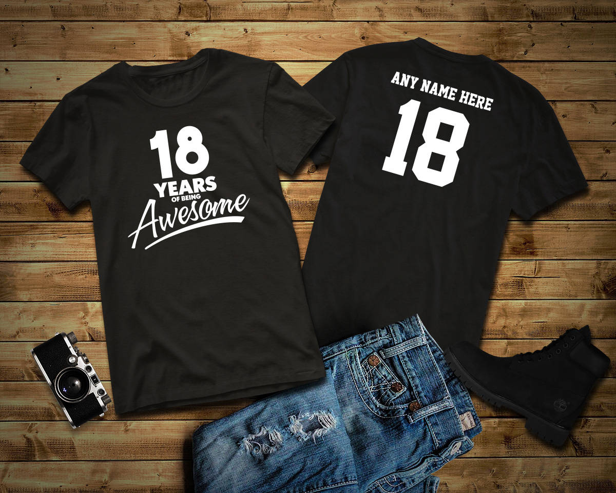 Playeras para festejar 18 años new arrivals