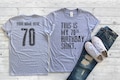 This is my 70th Birthday Shirt, 70 years old shirt, 70th Birthday Shirt , Personalized Birthday Shirt, Birthday shirt for him or her product logo