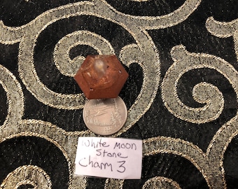 White Moonstone Orgonite Charm #3