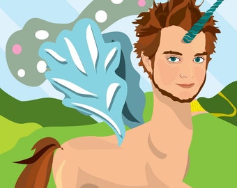 Elijahcorn Woodasus Illustration