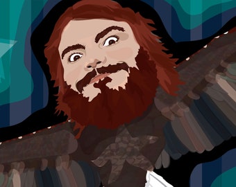 Jack "The Eagle" Schwarze Illustration