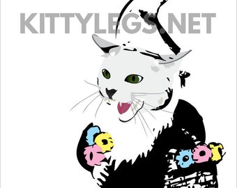 Gnome Katze Illustration