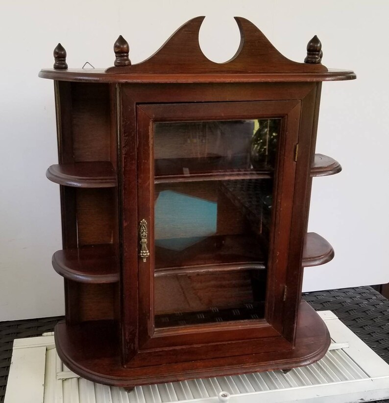 Vintage Curio Cabinet Curio Cabinet Robinsstudio Country Etsy