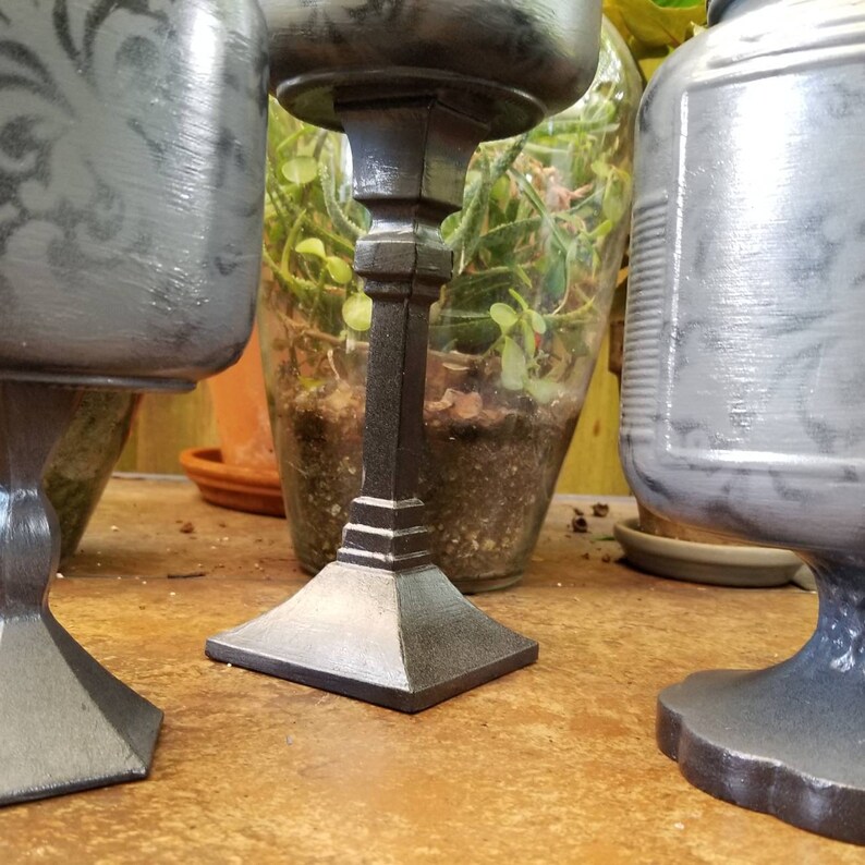 Gray Canisters Canister Set Recycled Canisters Glass Etsy