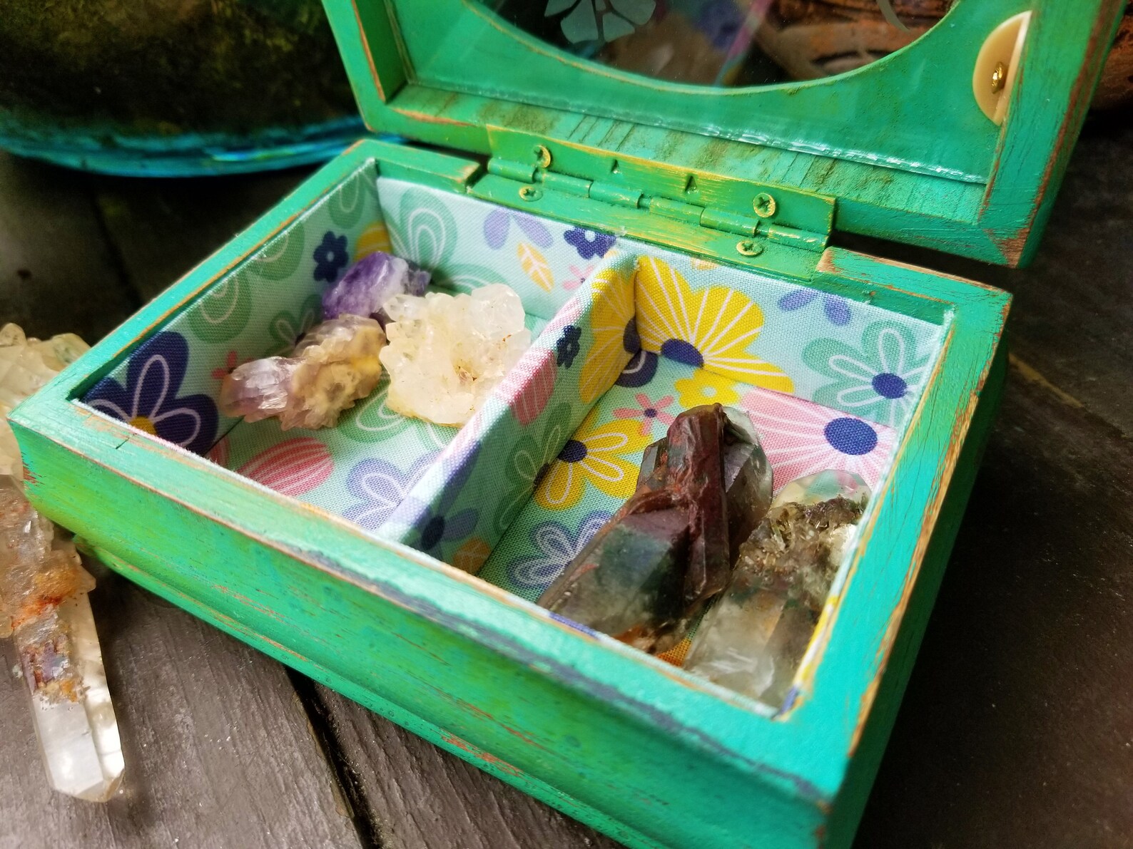 Vintage Jewelry Box Jewelry Box Rustic Jewelry Box Etsy