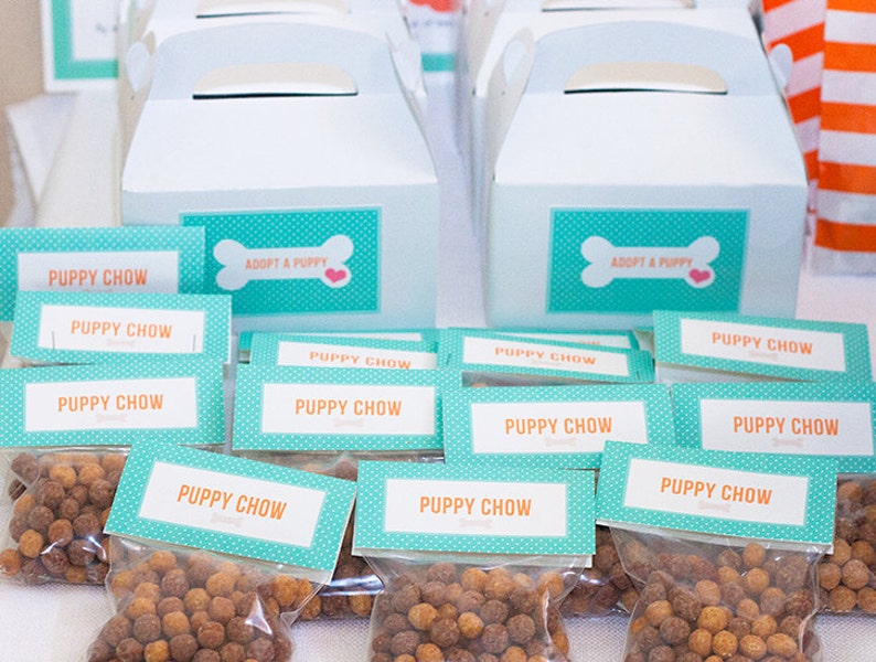 Puppy Party Favors Puppy Chow Dog Goodie Treat Etsy