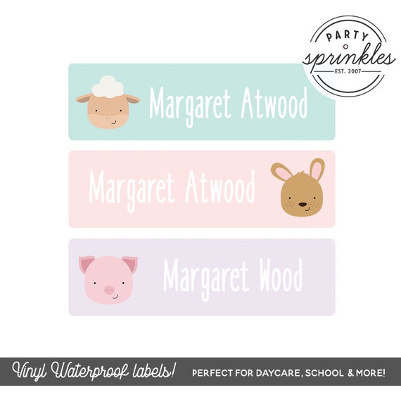 Gold Glitter Waterproof Stickers School Labels Personalized Dishwasher Safe Stickers for school daycare Baby Bottle Labels Name Labels