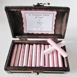 A Treasure Chest of Fun: Date Night Ideas and Sensual Favors in a Keepsake Wood Box