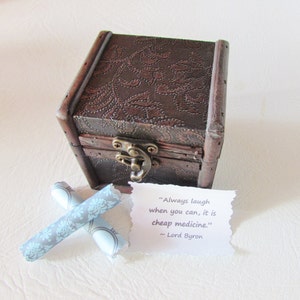 A Box of Encouragement Get Well Gift Cancer Gift Encouraging Quotes in a Wood Box image 6