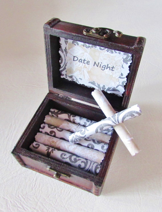 Date Night Scroll Box - Romantic Date Nights in a Wood Box