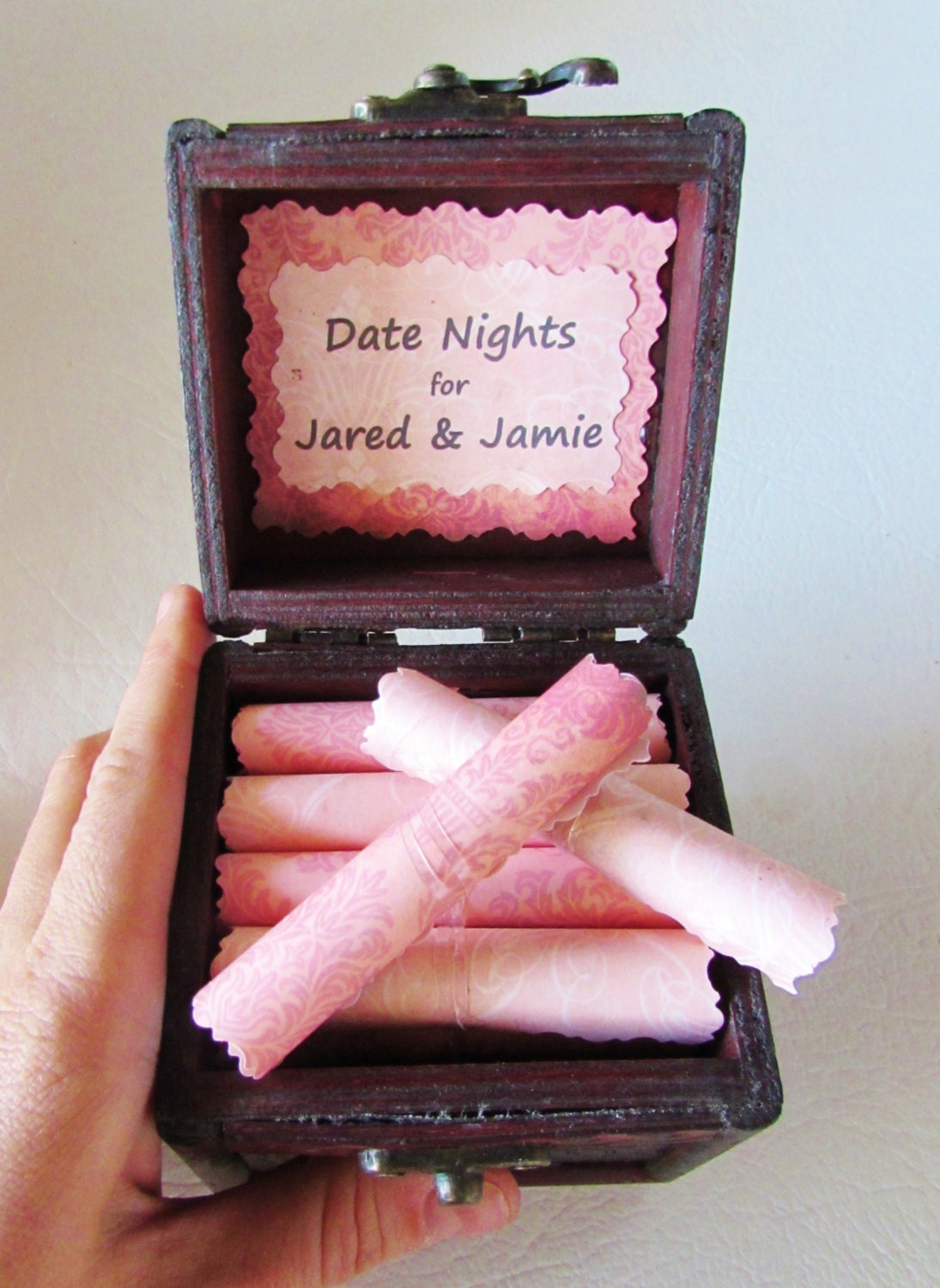anniversary gift birthday gift date night scroll box romantic