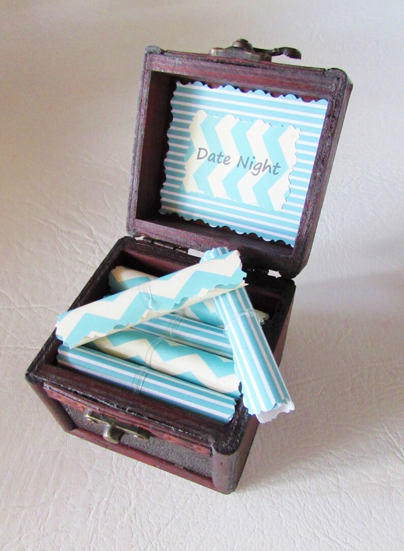 Date Night Box Creative Date Night Ideas in a Wood Box - Etsy