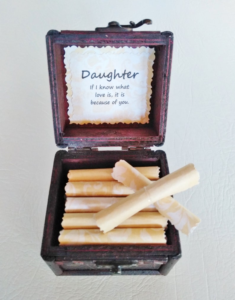 Daughter Quote Box daughter quotes in a jewelry box daughter gift mother daughter gift unique gift for daughter daughter birthday What Love Is Quote