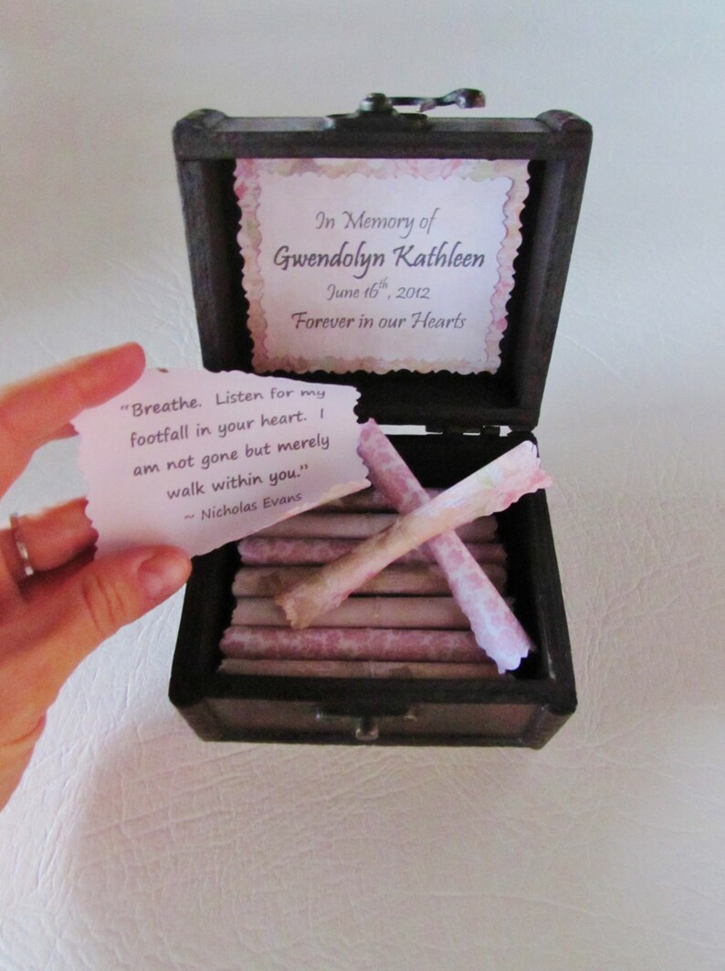 Comforting Baby Loss Scroll Box Stillborn Gift Miscarriage Etsy