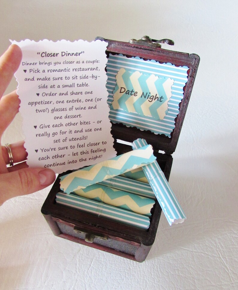 Date Night Box Creative Date Night Ideas in a Wood Box - Etsy