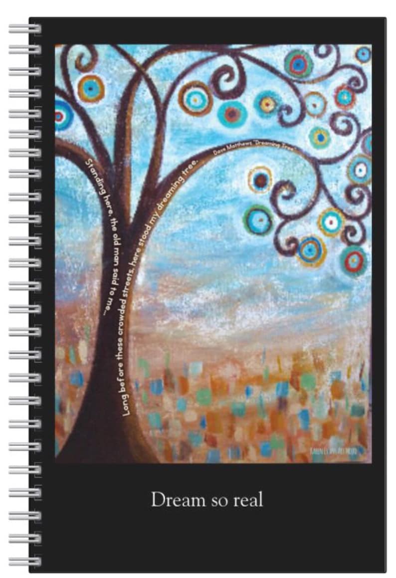 Dreaming Tree Abtsract Wall Art Poster Print w// Dave Matthews Band DMB lyrics