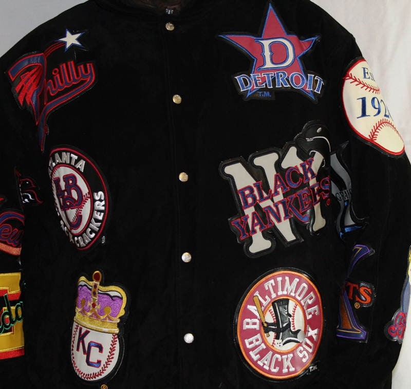 Vintage Black Suede Negro League Baseball Jacket (very Hard Vintage Black Suede Negro League Baseball Jacket (very Hard