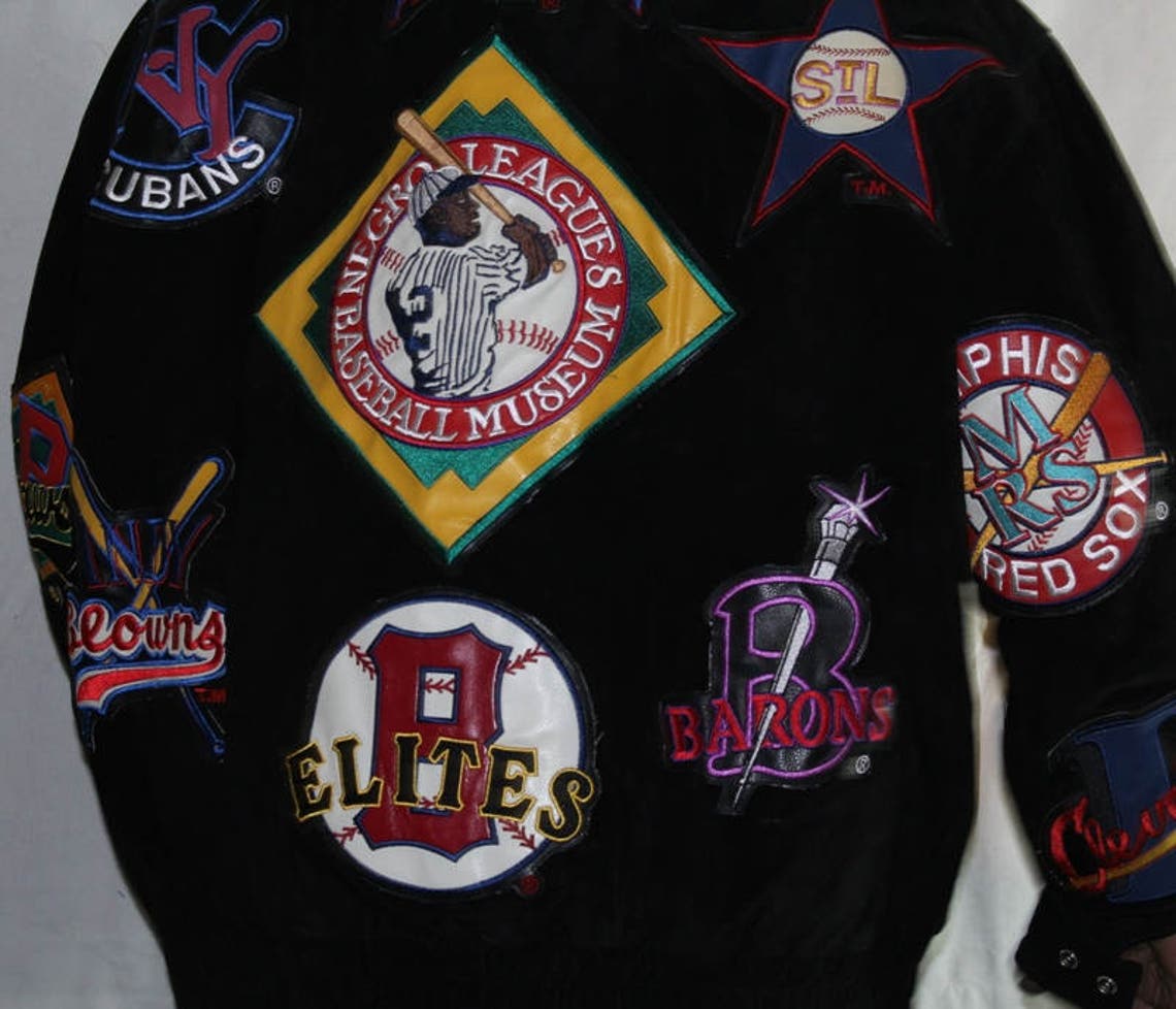 Vintage Black Suede Negro League Baseball Jacket very Hard to - Etsy