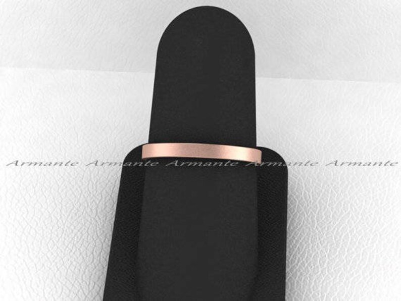 Women/'s 14K Rose Gold Wedding Band 2.00mm Wide